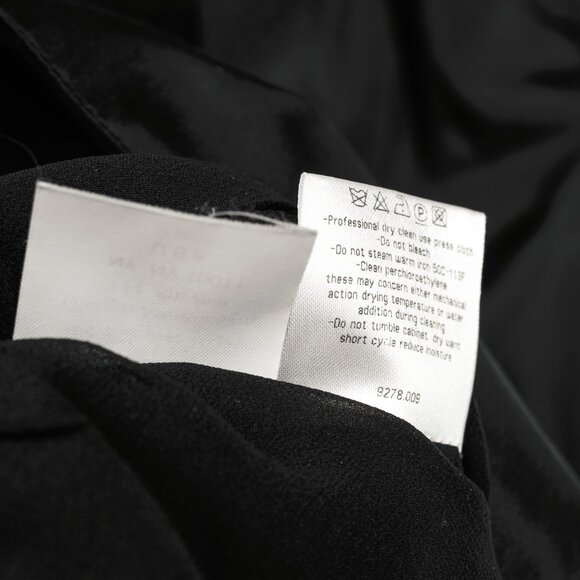 Giorgio Armani Black Silk Taffeta Draped Top - Picture 9 of 9